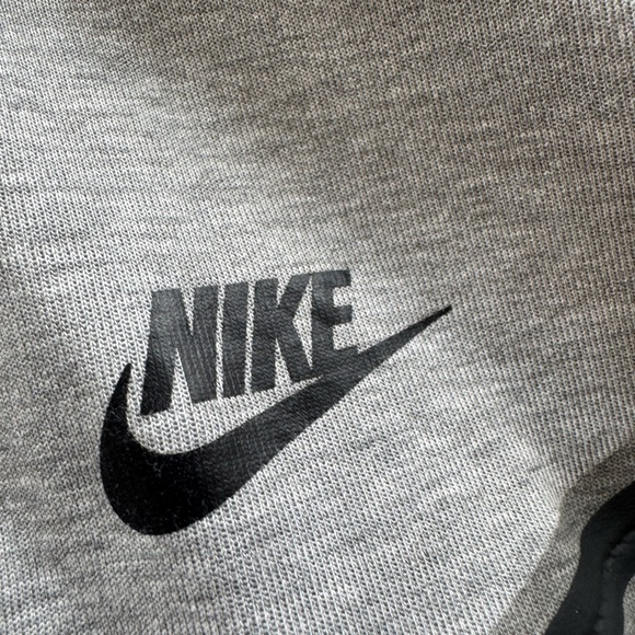 Nike Tech Fleece Hoodie Dark Heather Grey Black OG Full Zip Size XL zip missing - Picture 4 of 5